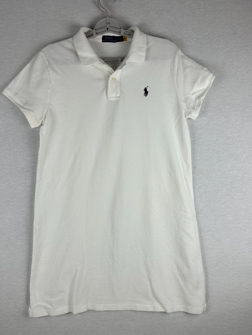 POLO RALPH LAUREN WHITE COLOR EMBROIDERED LOGO SHORT SLEEVE MENS SHIRT SIZE LG